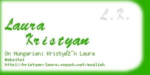 laura kristyan business card